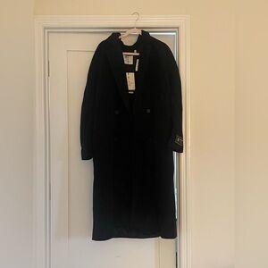 Aritzia Slouch Coat in Black, XL